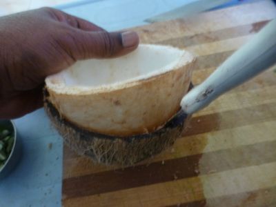 How to Perfectly Cut Open a Coconut Shell to Be Used in Other Craft ...