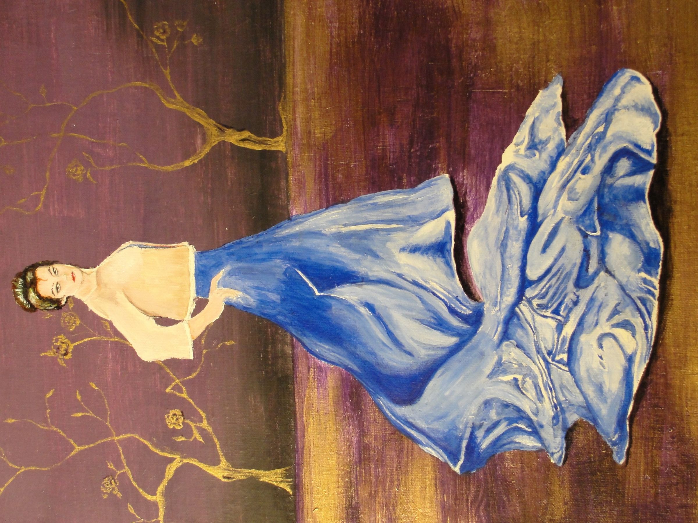 How to Paint Silk Using Acrylic Paint Portrait in Silk 7 Steps