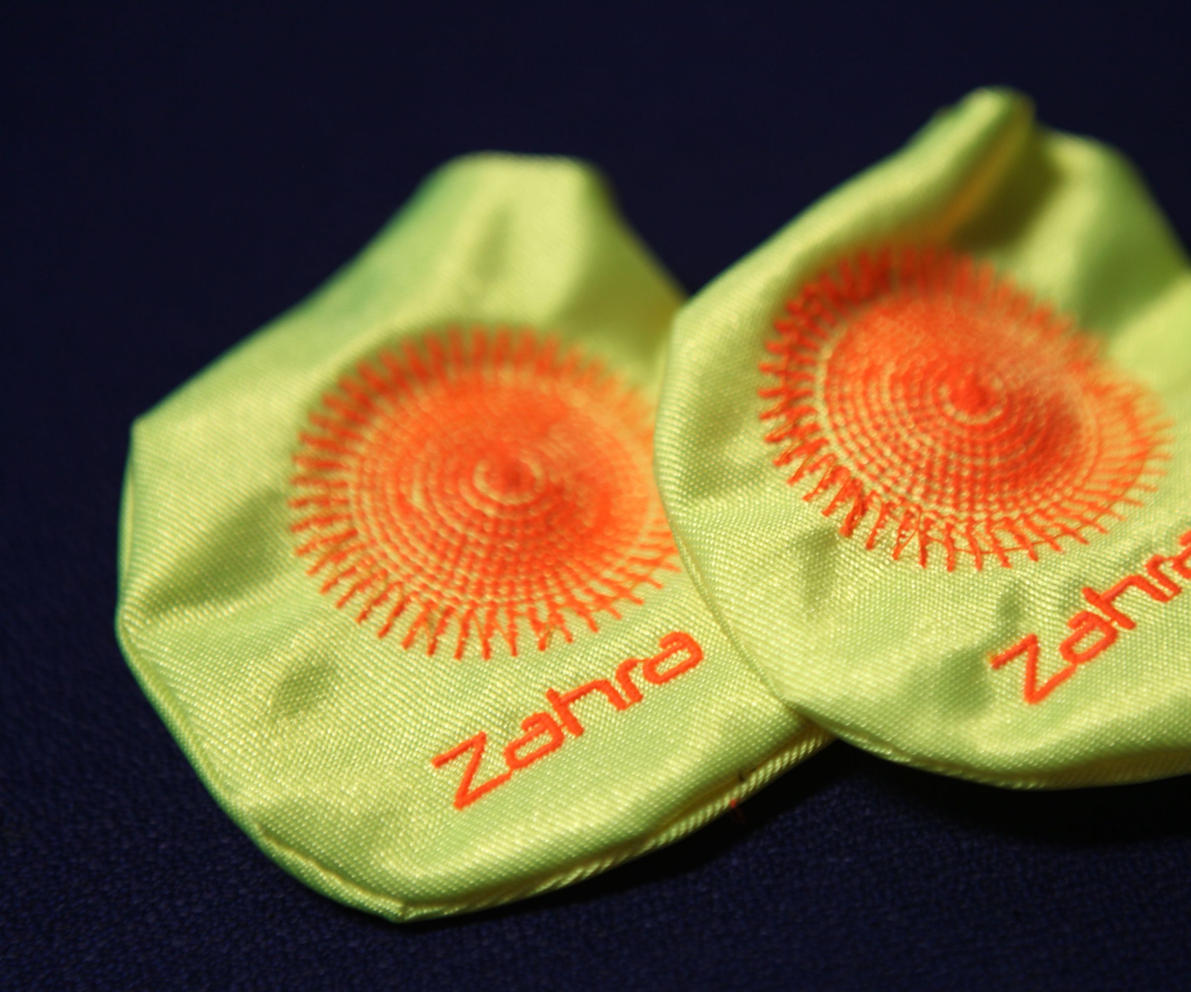 Digital Embroidery + Glow in the Dark Bean Bags