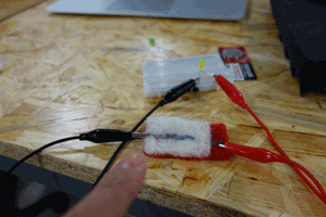 Felt Together a Battery Holder