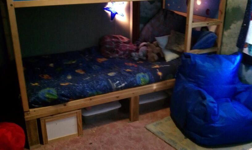 Ikea Kura Bed Converted to Bunkbed - Instructables