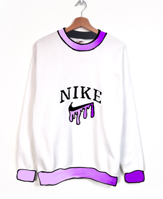 custom vintage nike sweatshirt