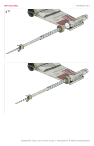 Starfighter-X Star Wars Inspired Paper Model