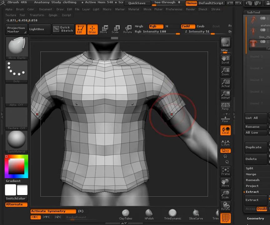 ZBrush: Mesh Extraction and ZRemesher.