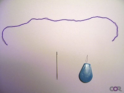 Threading Woolly Nylon Thread.