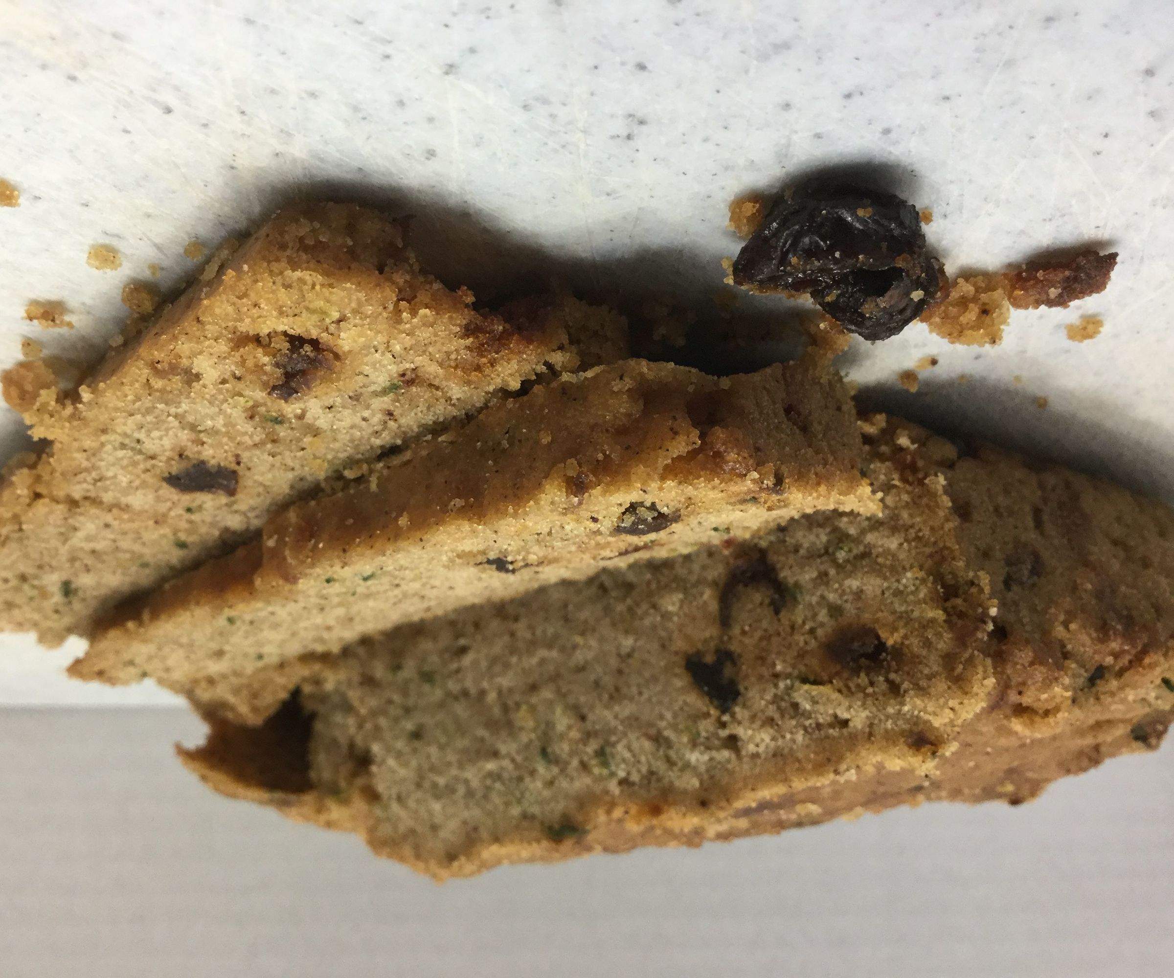 Gluten-free Chocolate Chip Raisin Zucchini Bread