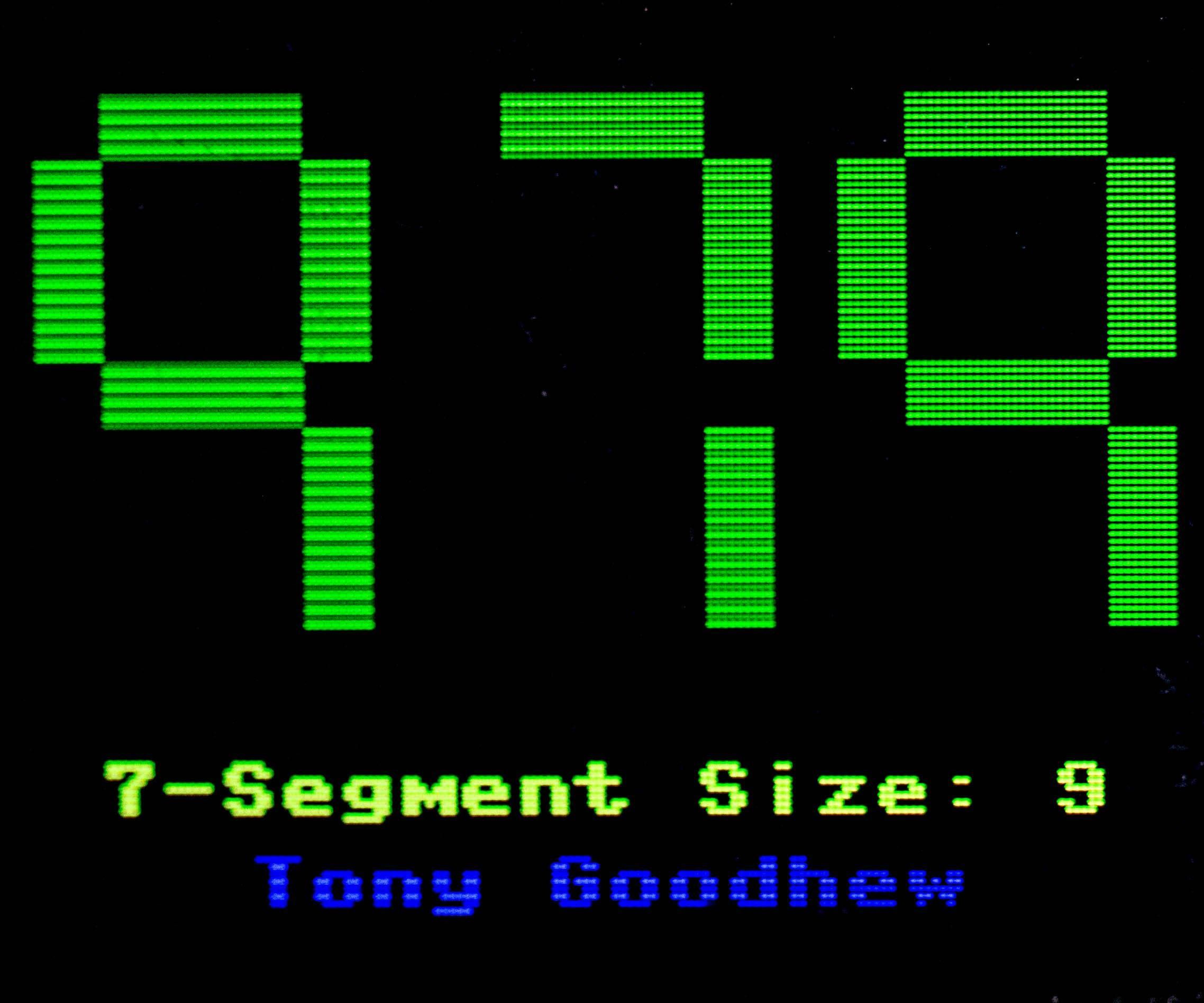 Simulated 7-Segment Numbers With Pico and Waveshare Display