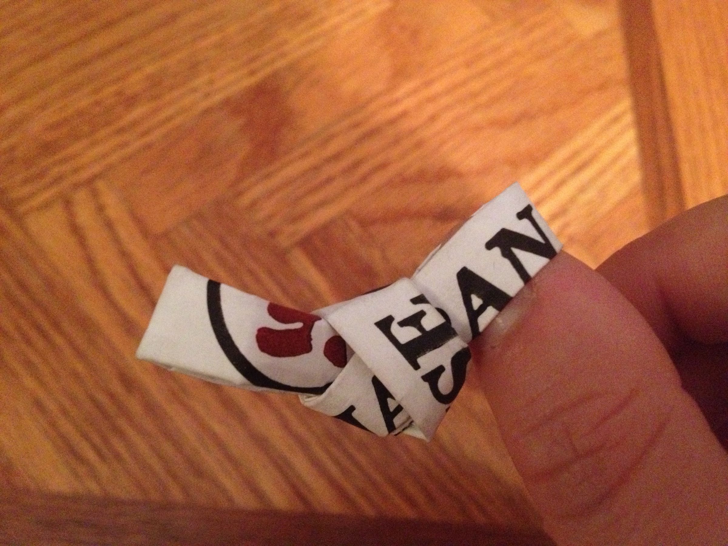 Chopstick Rest Made From Chopstick Wrapper 9 Steps Instructables