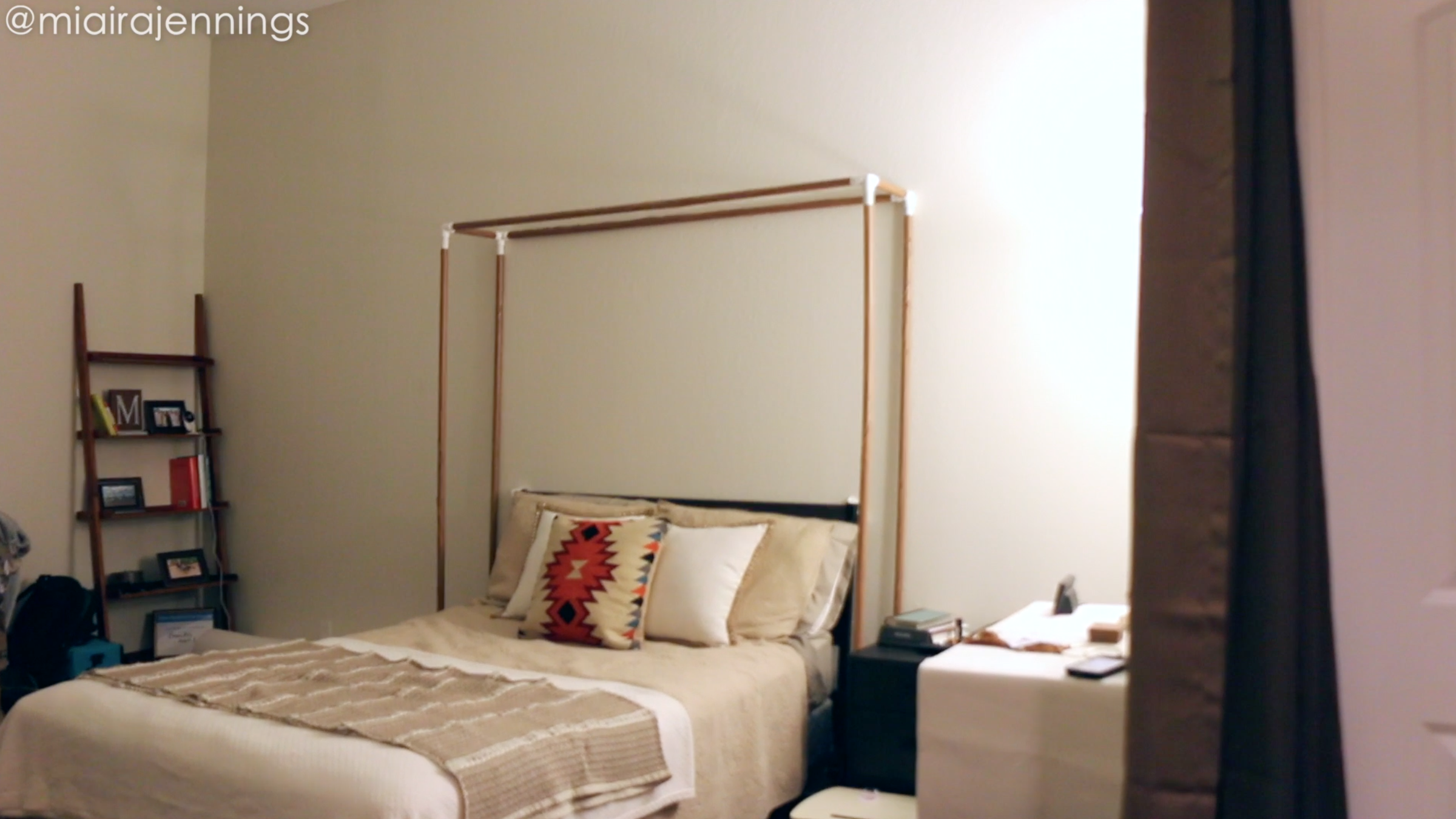DIY Faux Wood PVC Pipes Bed Canopy 8 Steps (with Pictures