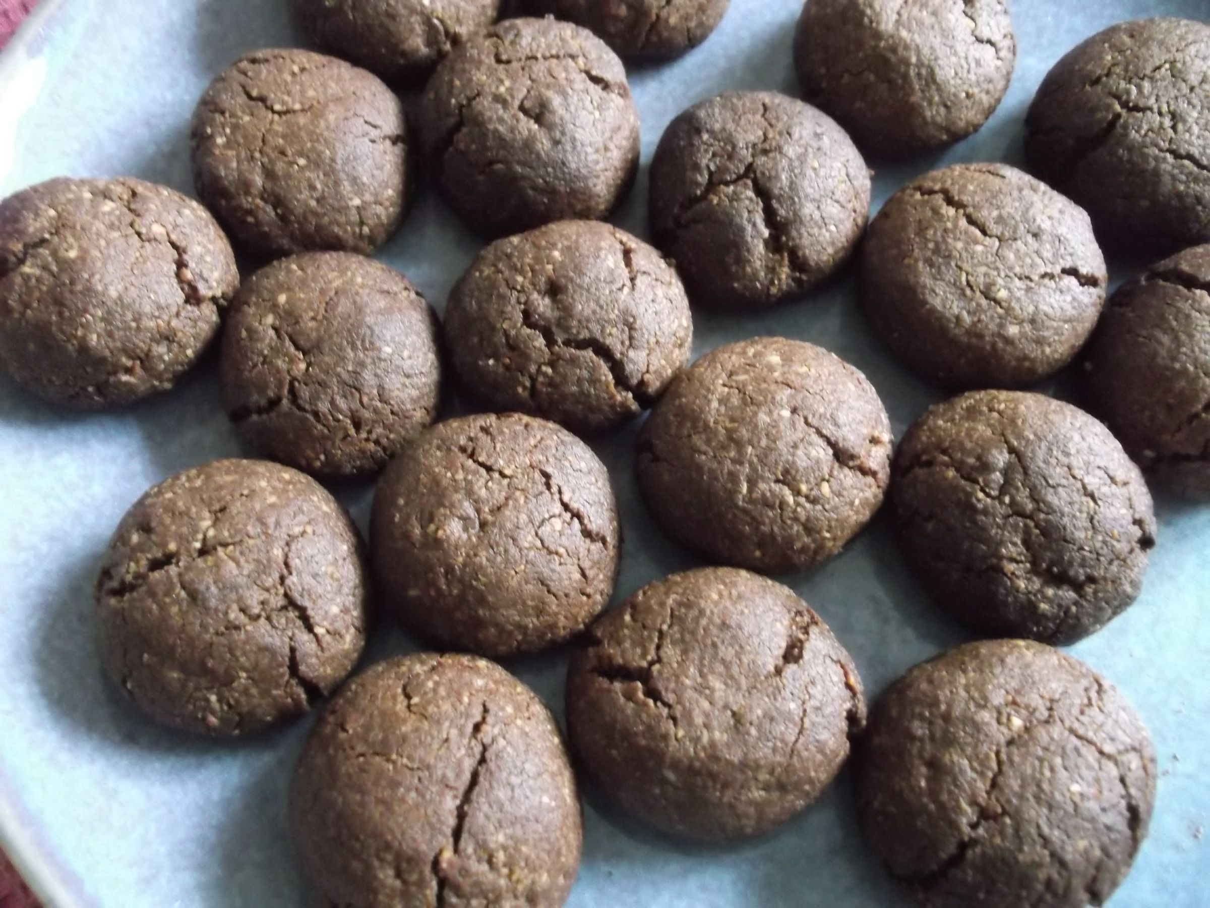 double chocolate almond cookies