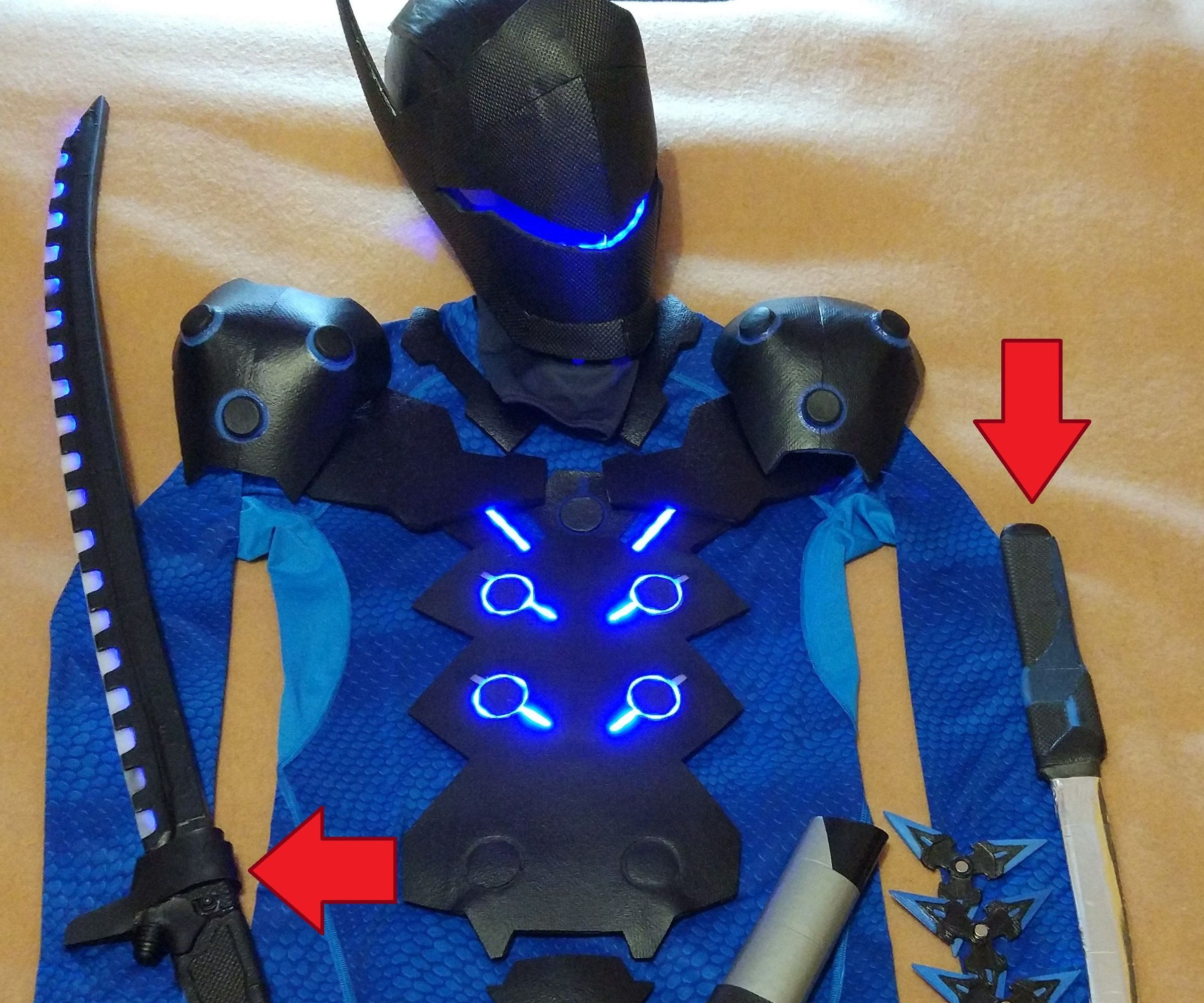 Genji's (carbon Fiber Skin) Swords EN/FR Sabres De Genji (skin Fibre De Carbon) 