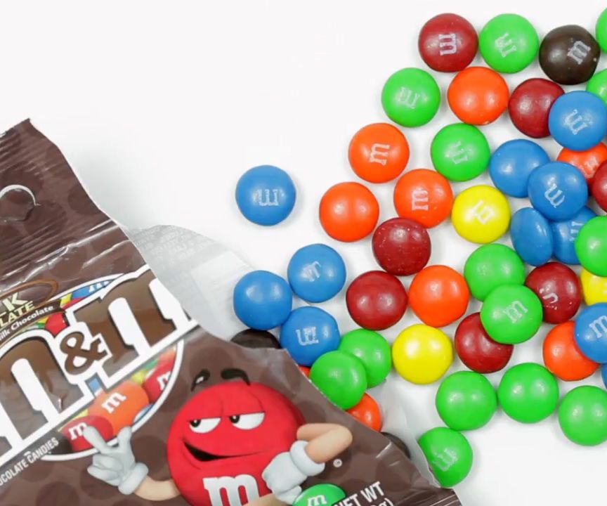 M&M's RAINBOW WATERFALL EXPERIMENT