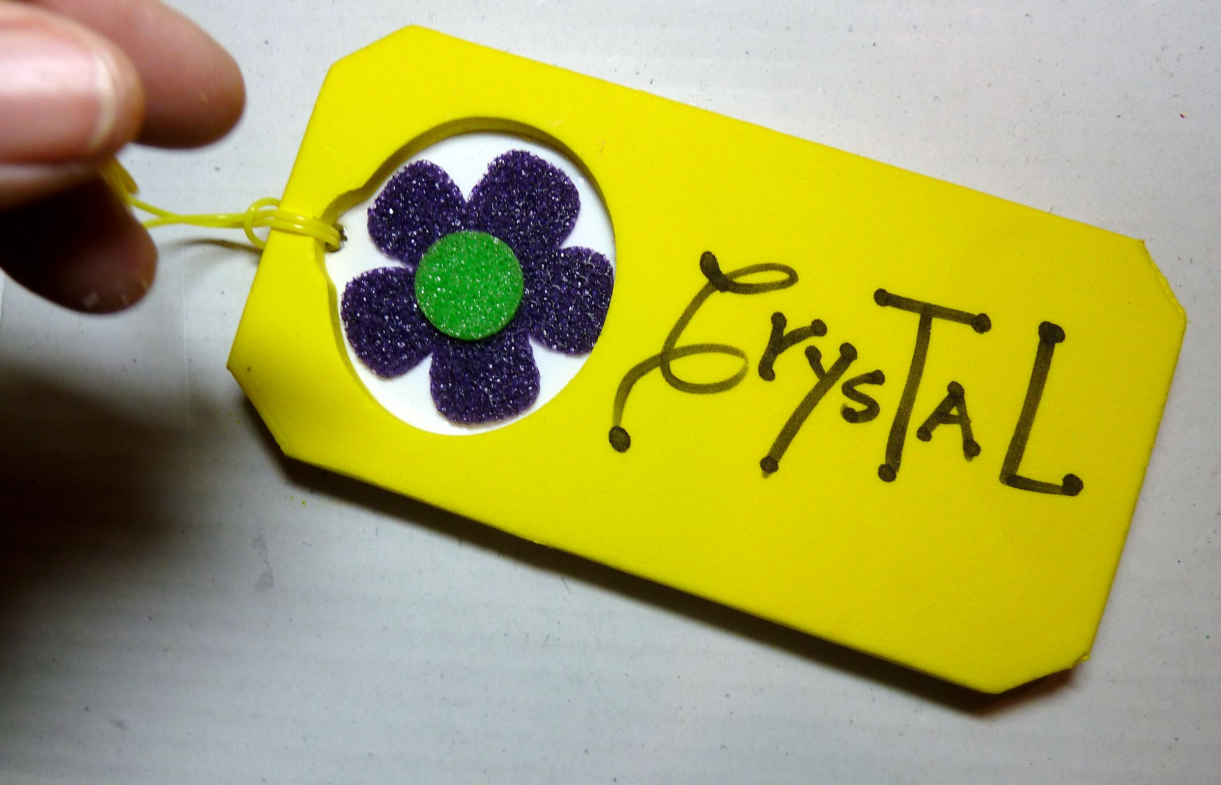Large Luggage Tag--Easy Kid's Craft
