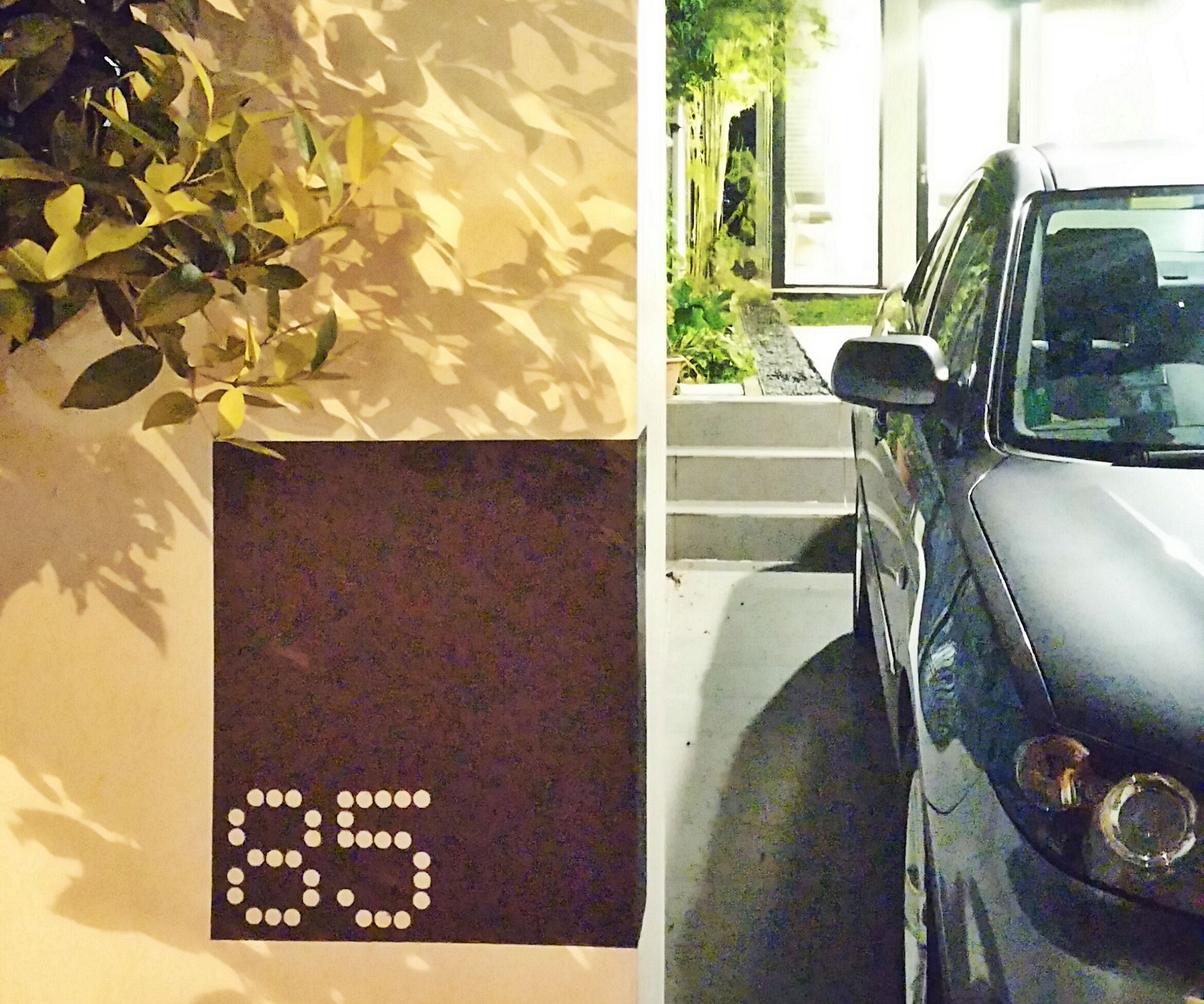 Simple Dot Matrix House Number Plaque