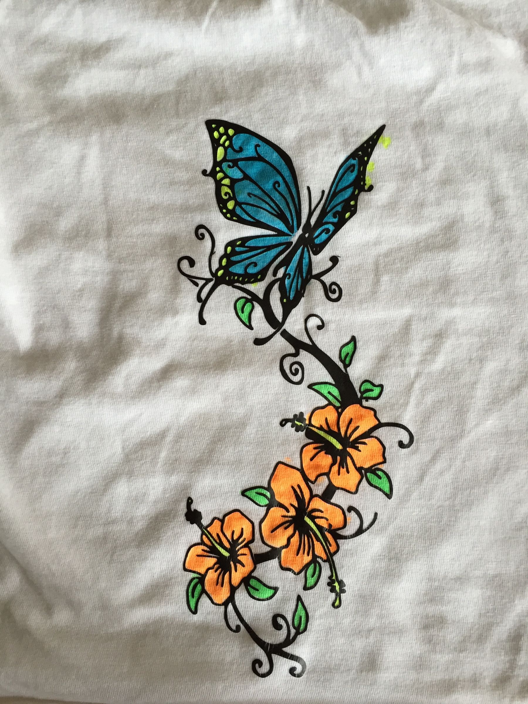 Kid's Coloring on a T-shirt