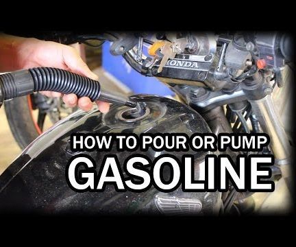 How to Fill Up a Motorcycle with Gasoline/Petrol Fuel