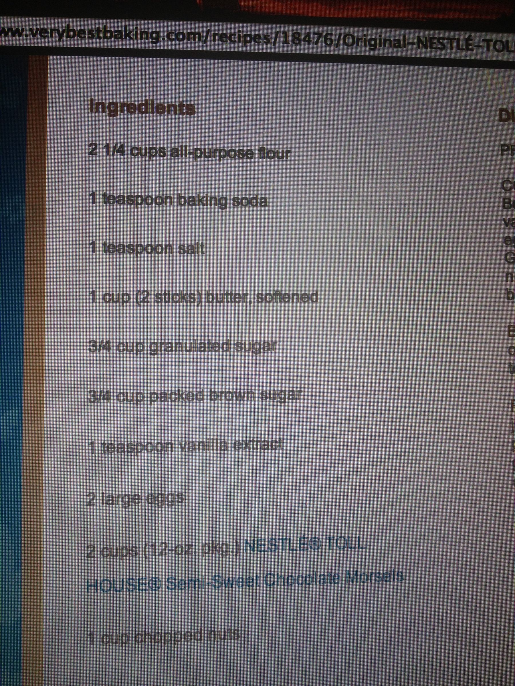 Homemade Chocolate Chip Cookies