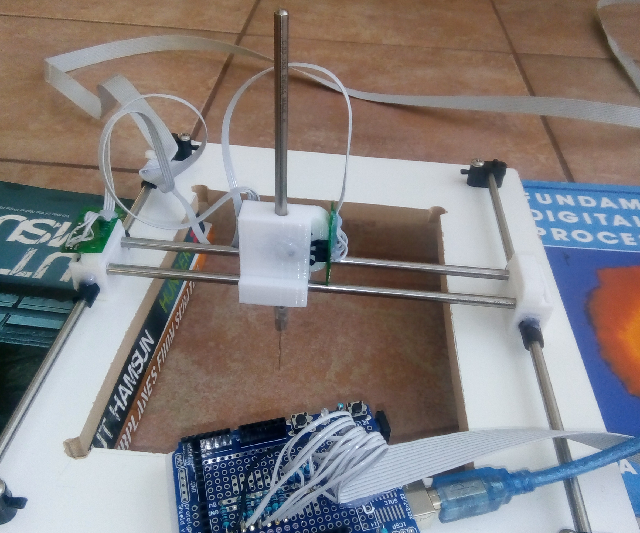 XYZ Point Scanner Using Salvaged Rotary Encoders