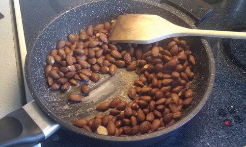 Salt Dissolved Add Almonds