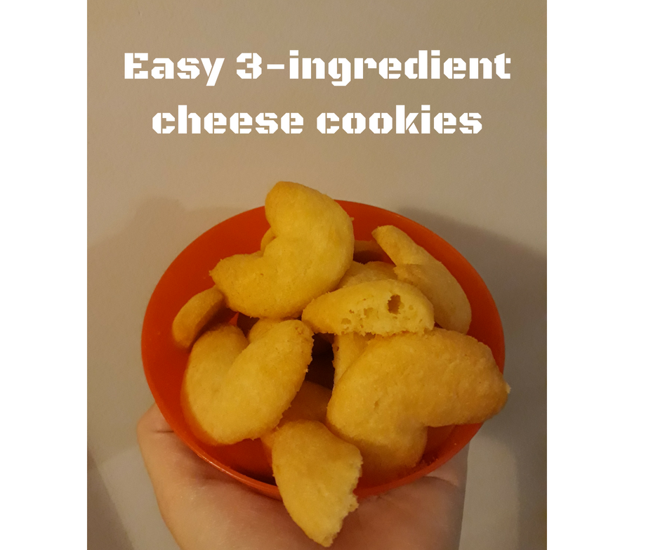 Easiest Ever 3 Ingredient Cheese Cookies