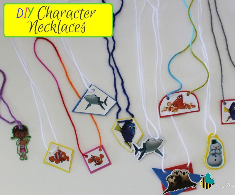 DIY Character Necklaces - Disney: Finding Dory, Doc McStuffins & More!