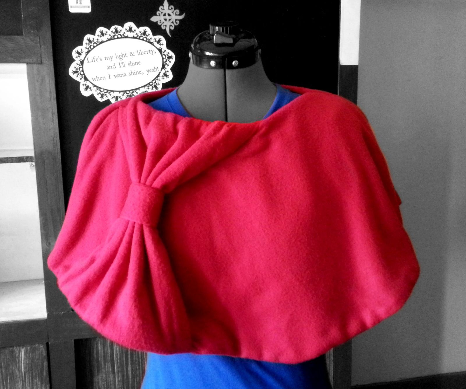 DIY Large Bow Capelet
