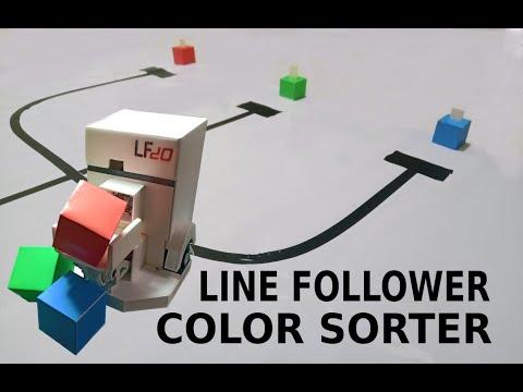 Arduino Line Follower Color Sorter