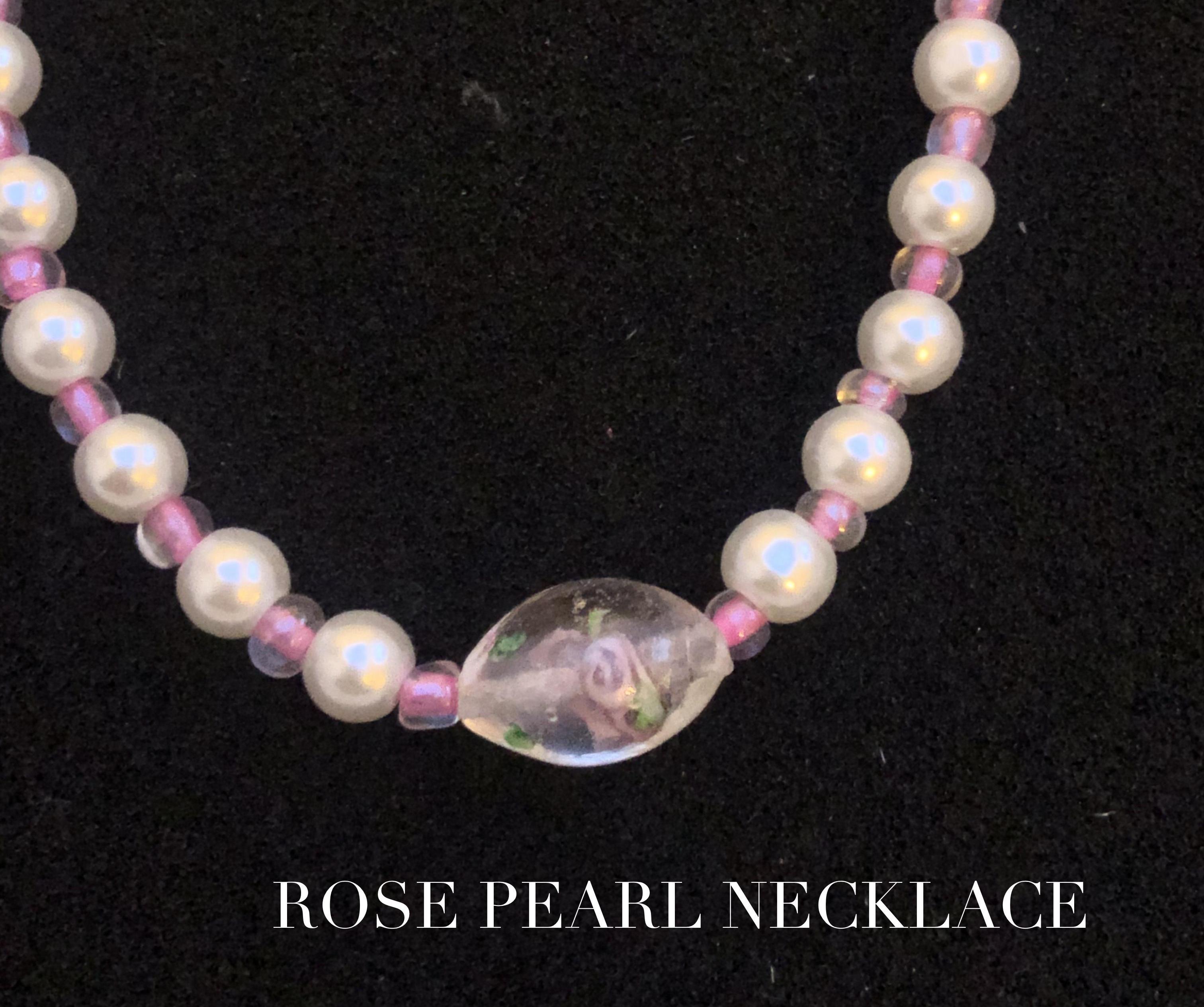 Rose Pearl Necklace 