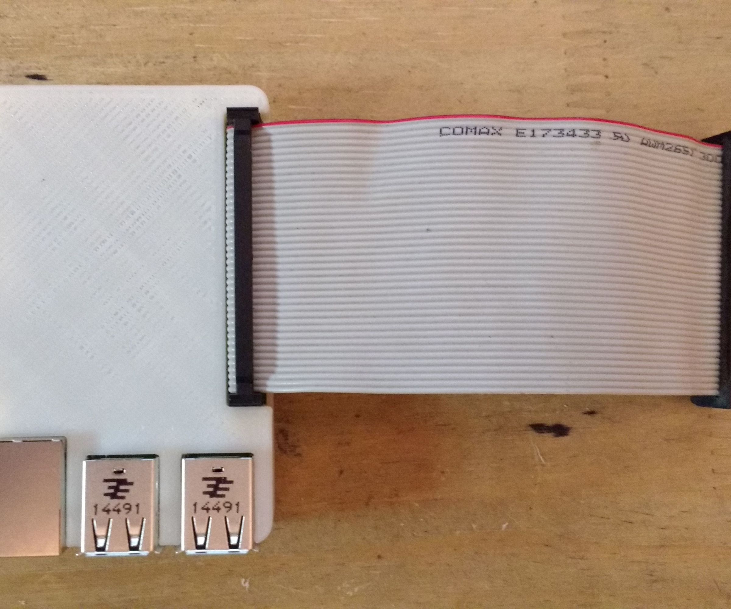 Raspberry Ribbon Wire HDD