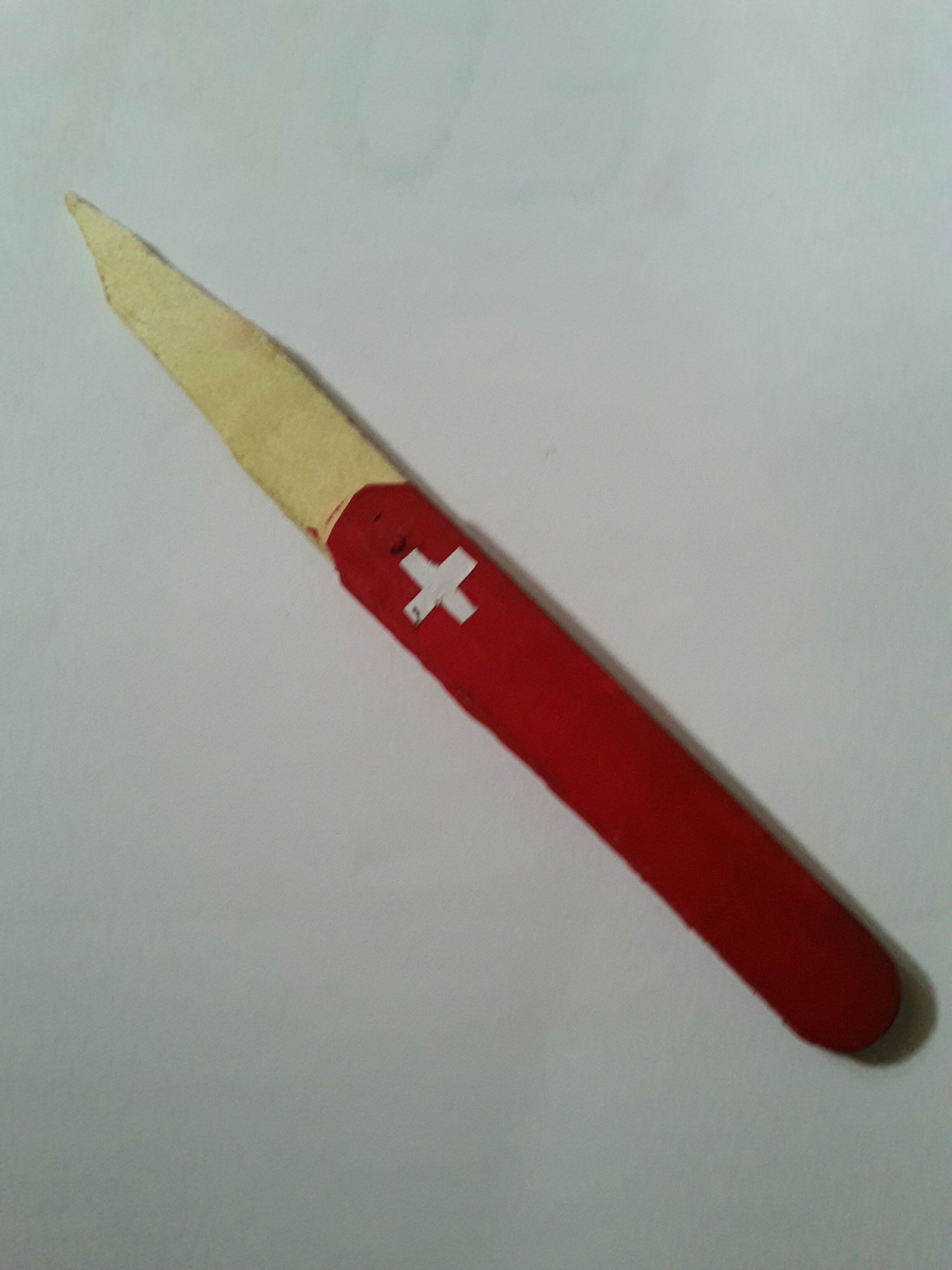 Making a Proper Swiss Army Knife With Popsicle Sticks (normal Size.)
