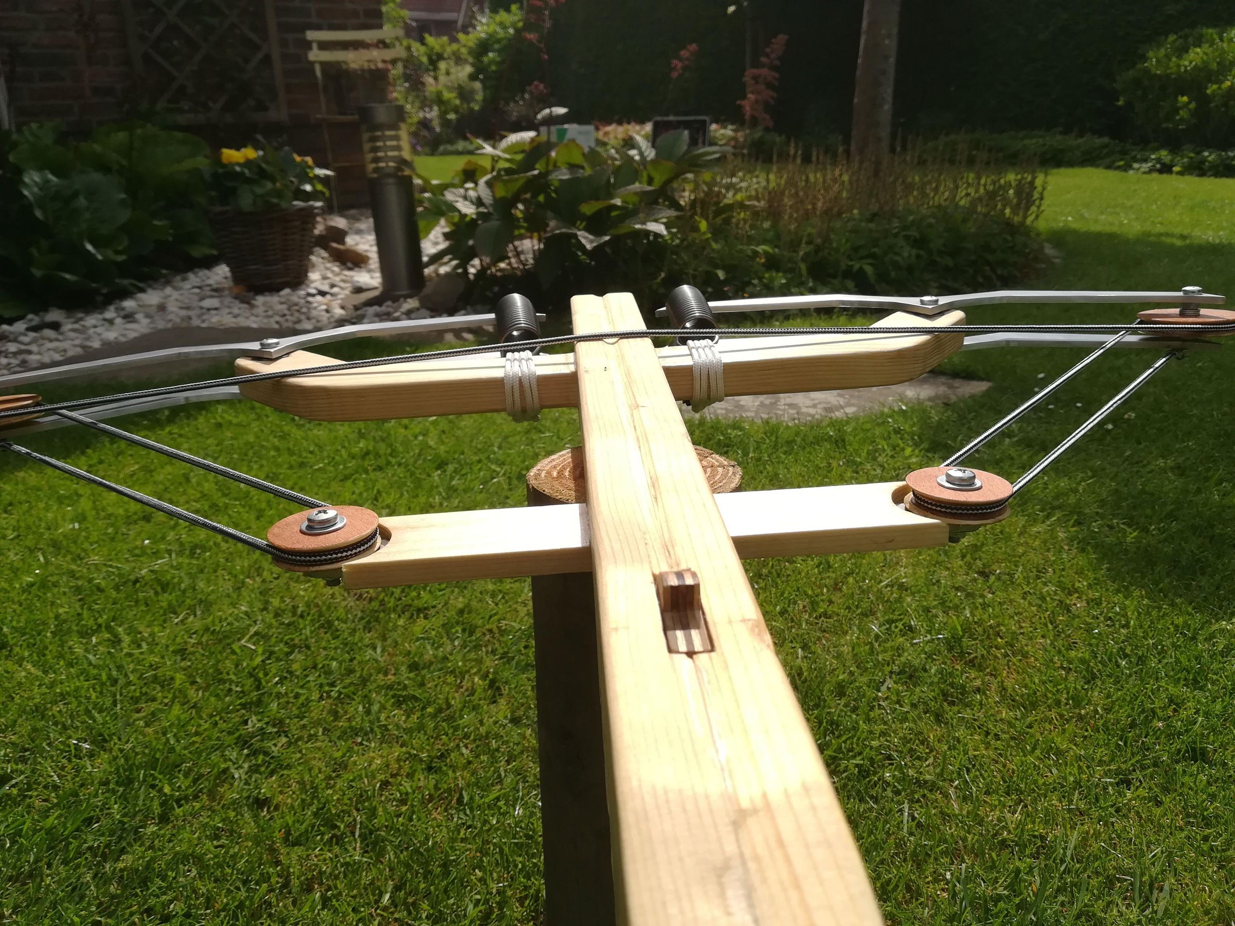 Wooden Pulley Crossbow 6 Steps Instructables