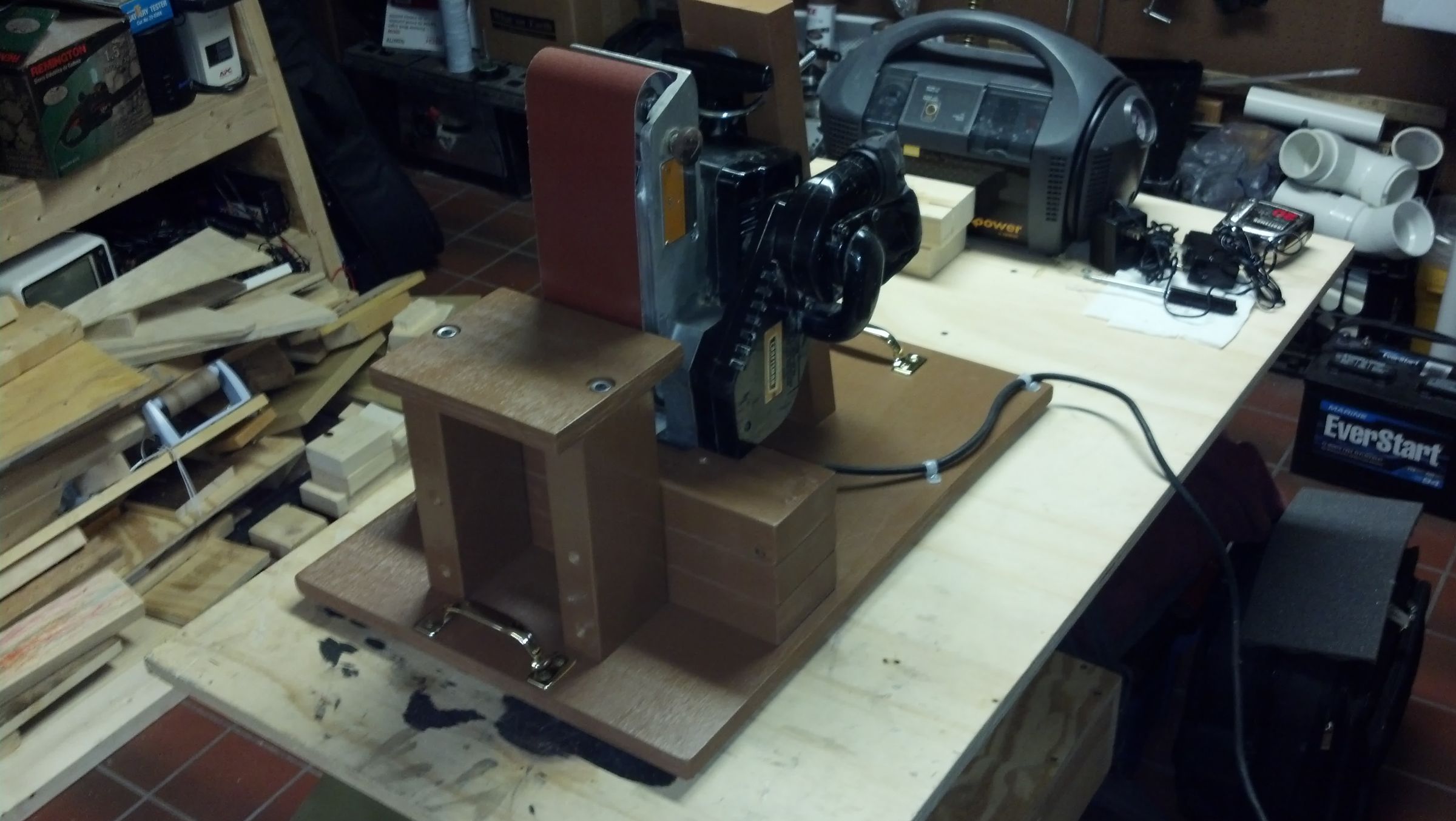 Old "Portable" Belt Sander Workbench Mount