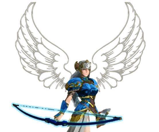 Valkyrie (Battle Angel) Costume with Magic Bow