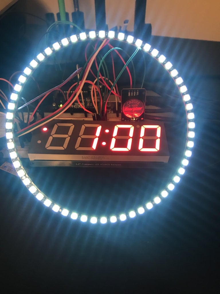 7-Segment NeoPixel Clock With Countdown Timer : 8 Steps (with Pictures ...