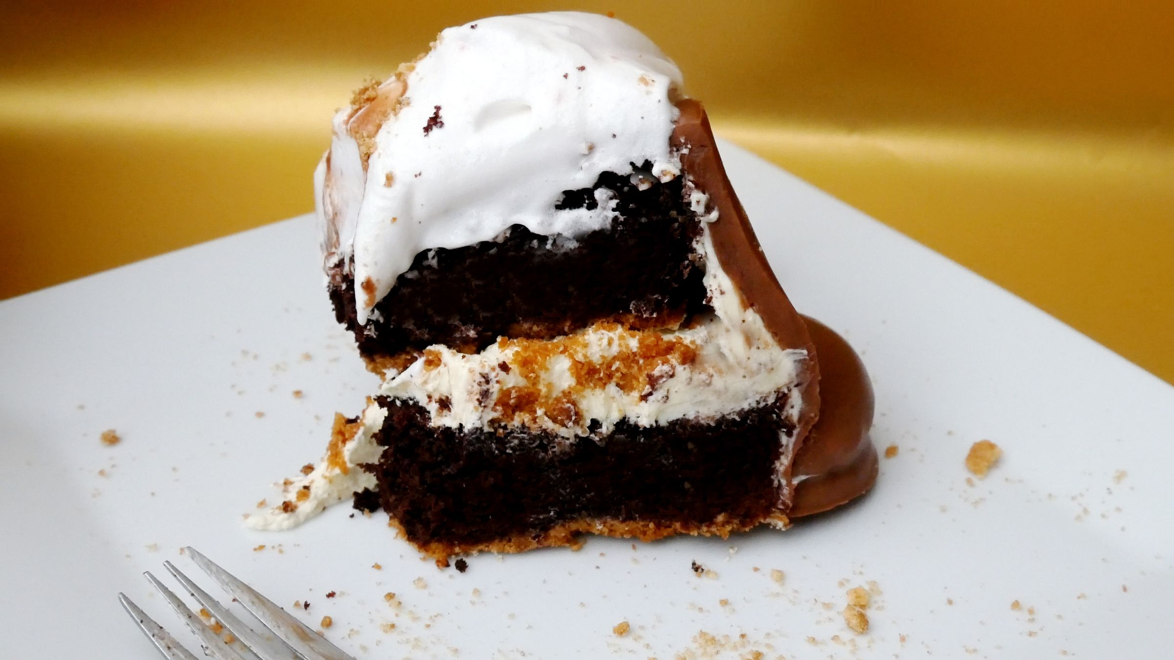 TUNNOCK'S (S'MORES) CHOCOLATE & MARSHMALLOW TEA CAKE 7 Steps (with