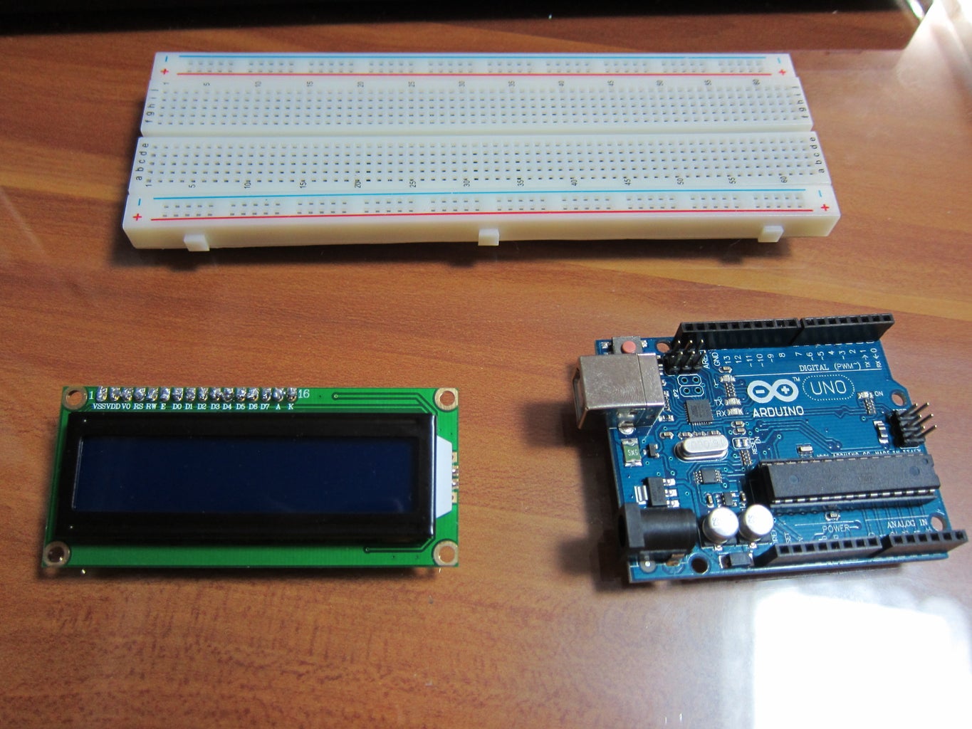 My First Project: Arduino LCD 16x2 Display : 4 Steps - Instructables