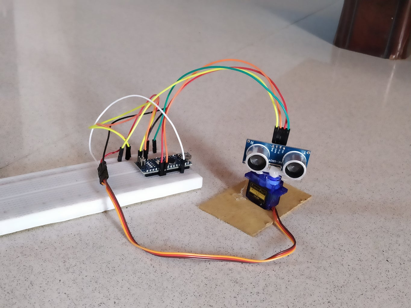 Ultrasonic Radar Using Arduino Nano and Serial Plotter : 10 Steps ...