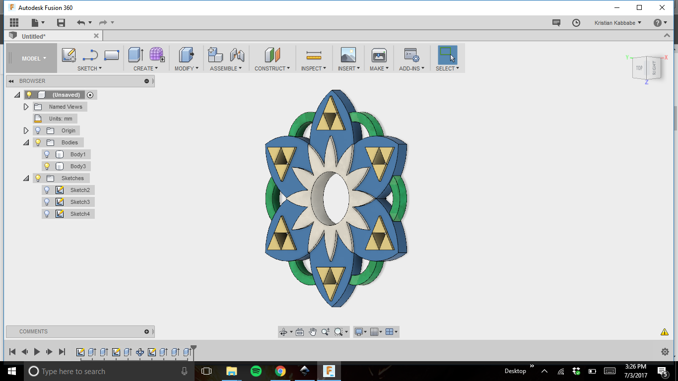 Triforce Fidget Spinner