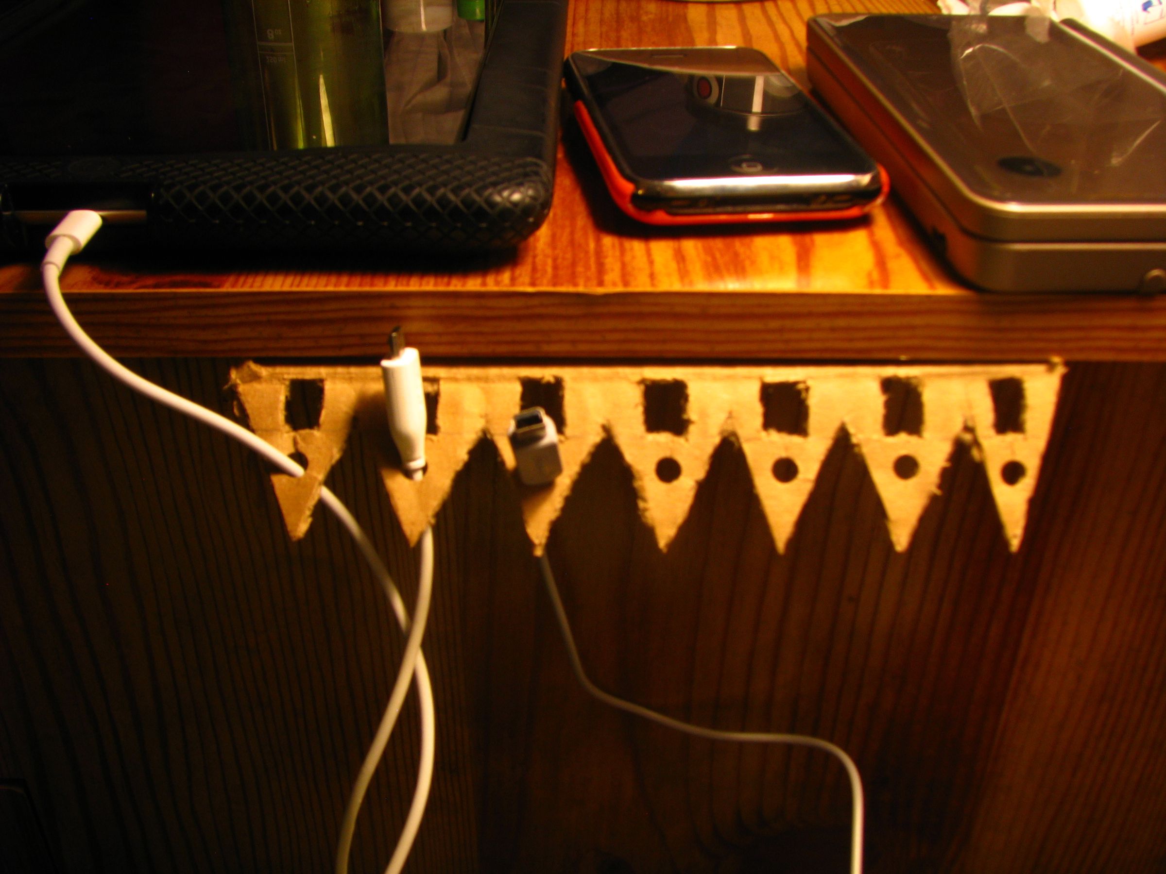 Bedside Table Cord Organizer Instructables