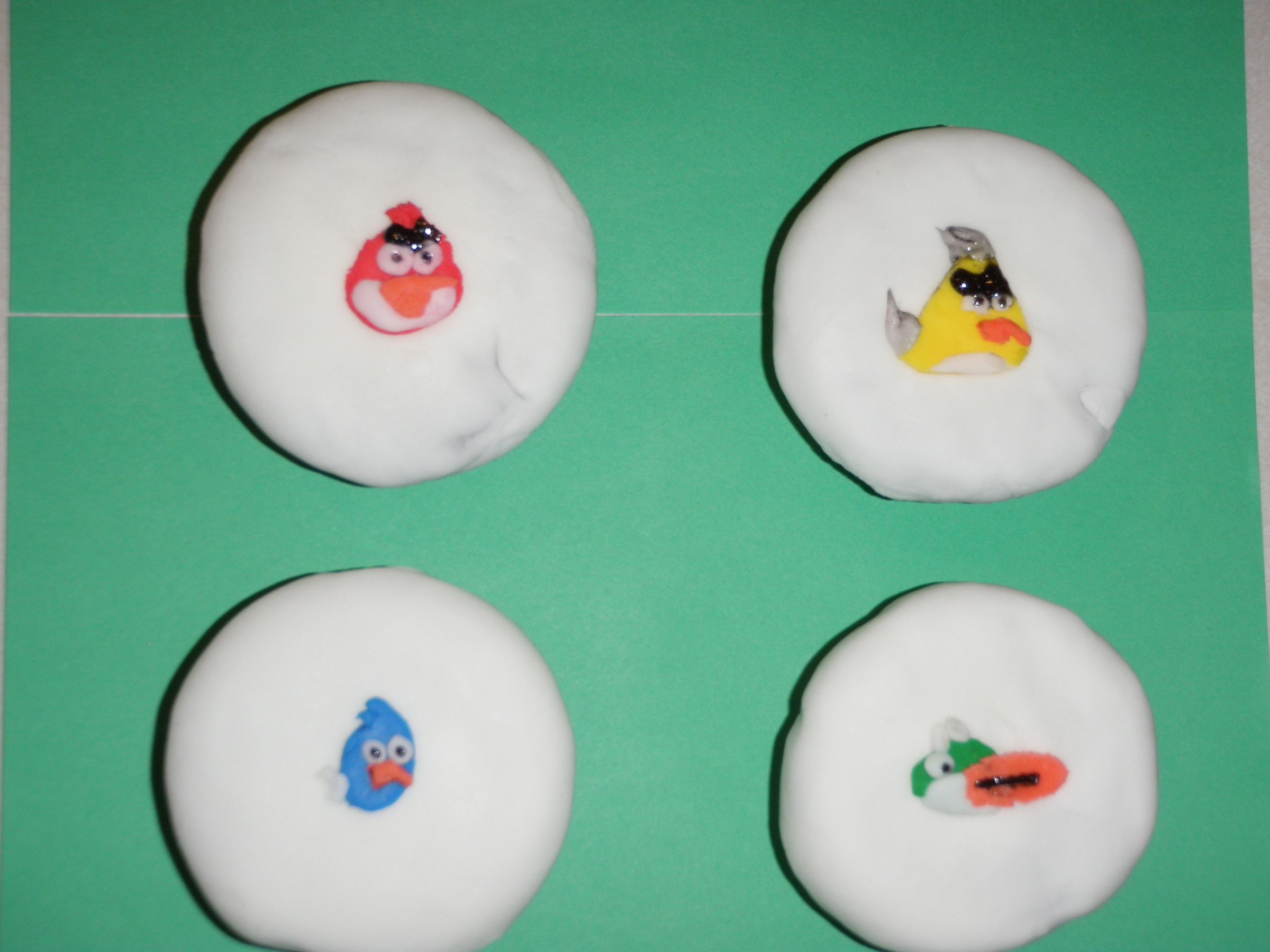Angry Birds Gourmet Vegan Chocolate Cupcakes