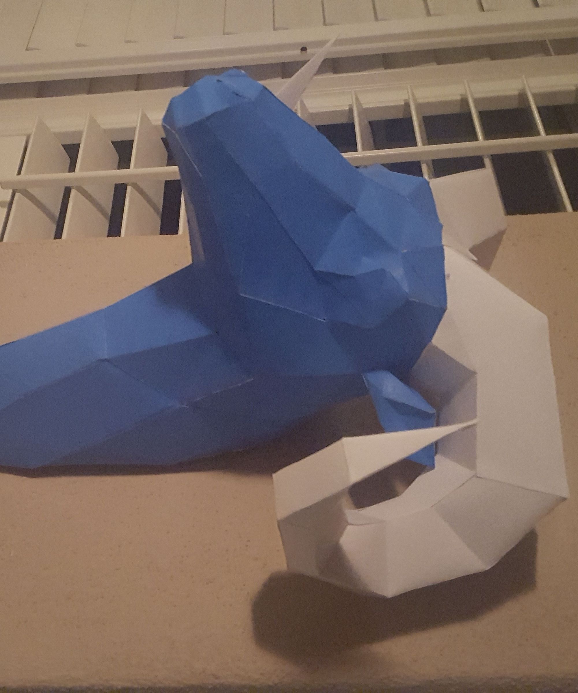 Papercraft Faceted Ram Template