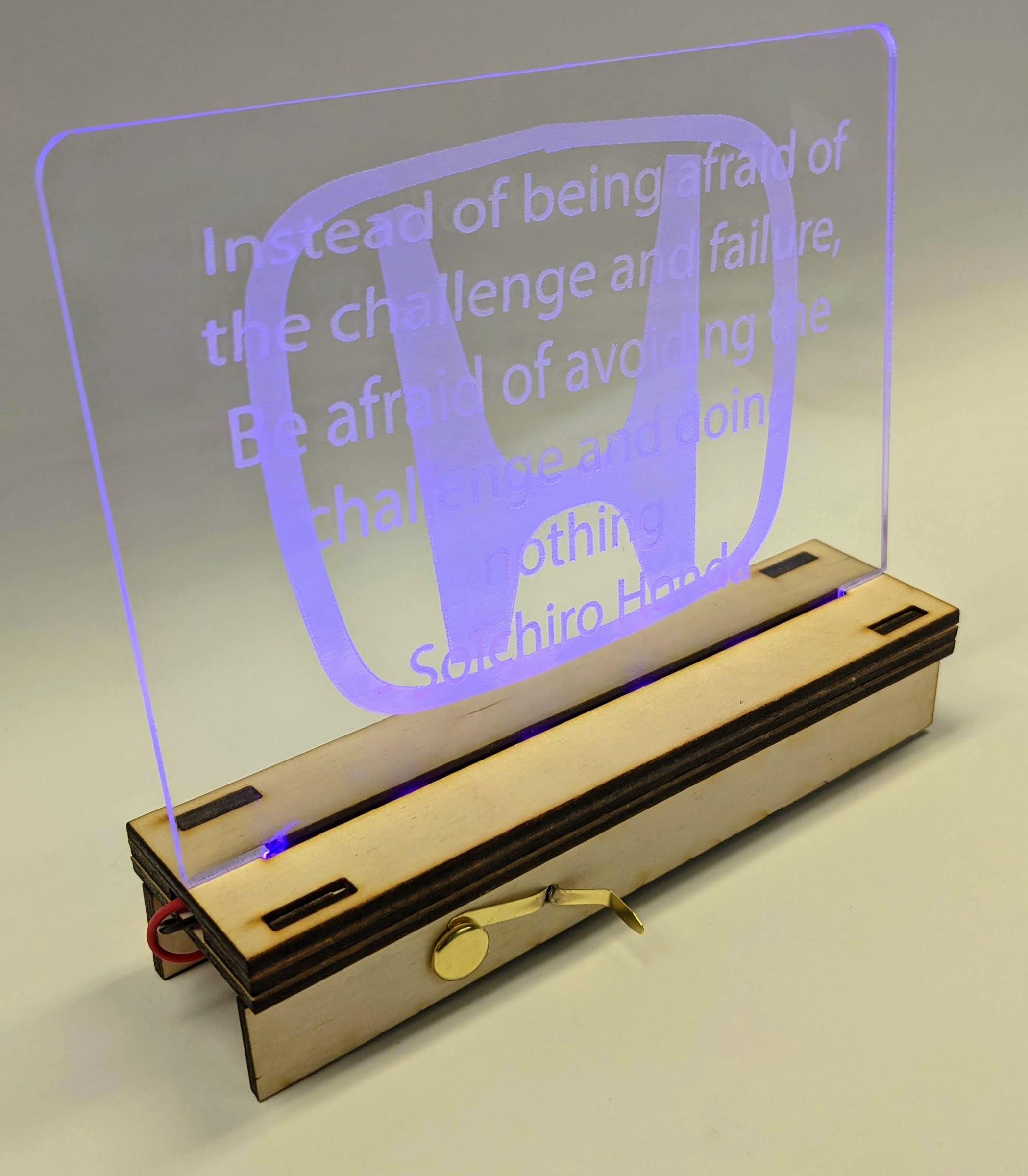 LightUp Etched Acrylic Display 9 Steps (with Pictures) Instructables
