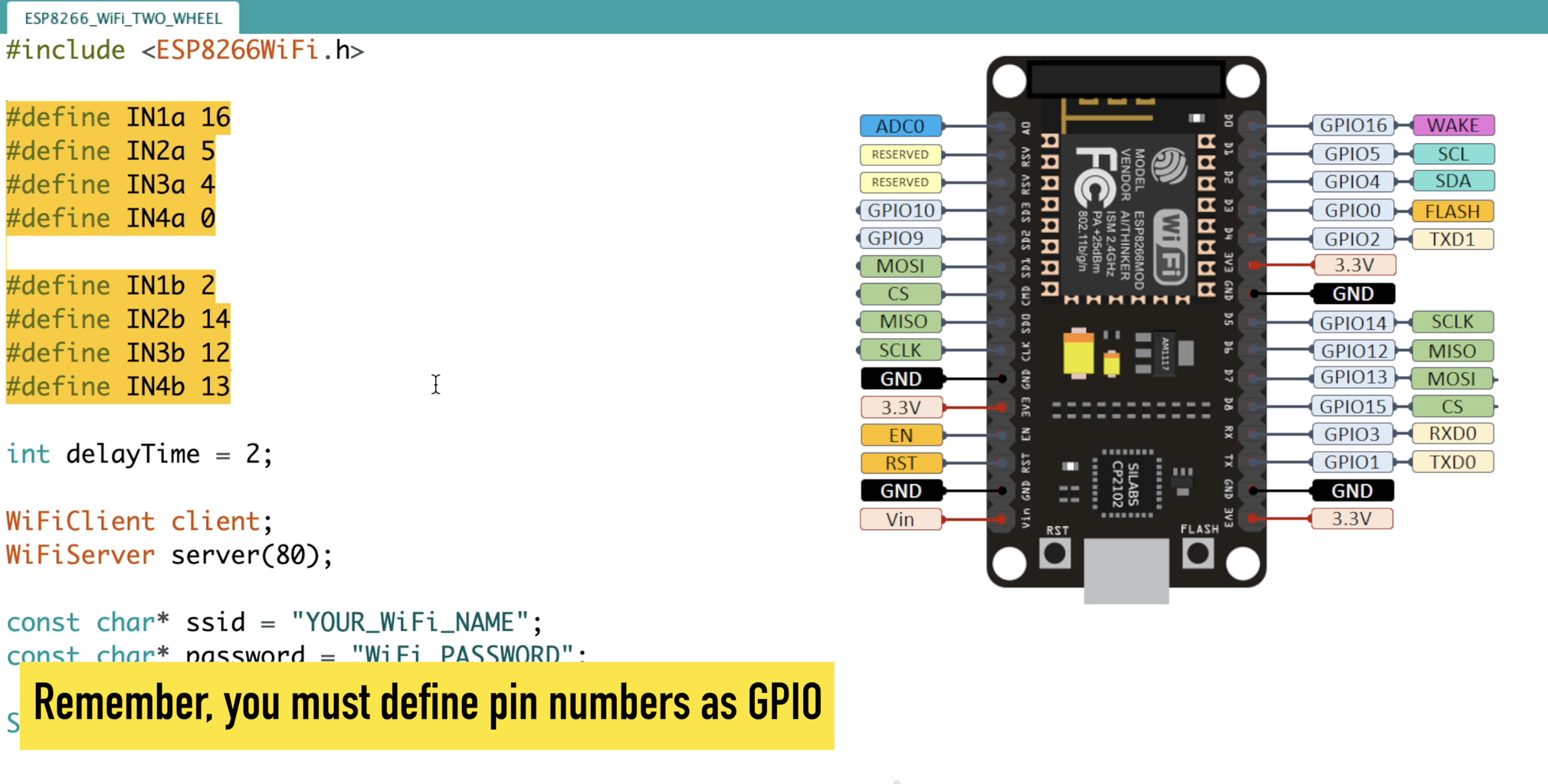 ESP8266 Two Wheel Robot (NodeMCU and Stepper Motor) : 8 Steps ...