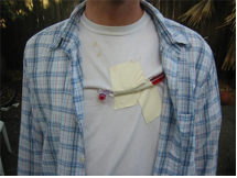 Attaching the Blood Shooter to the Actor 