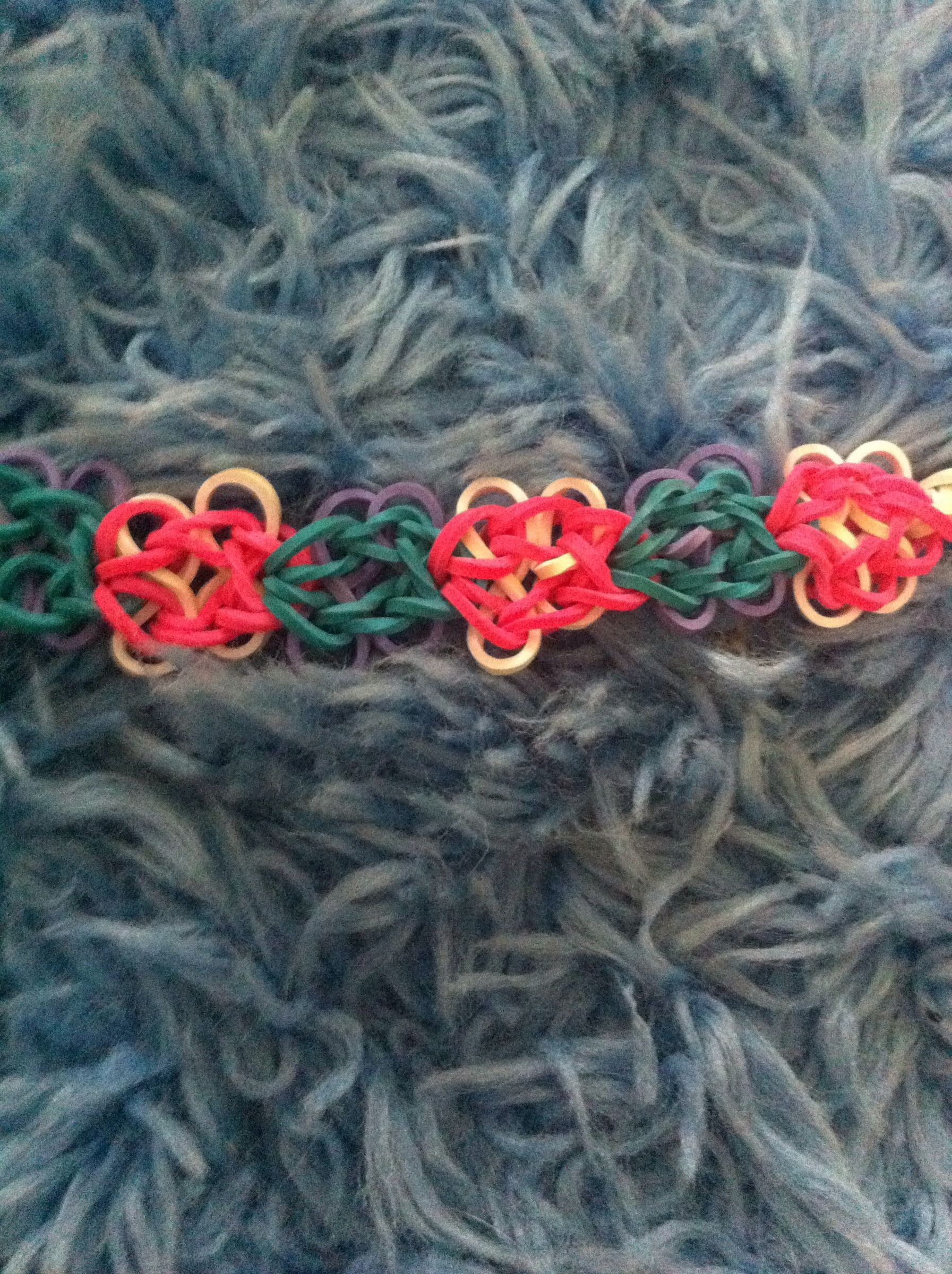 Butterfly Blossoms Rainbow Loom Bracelet