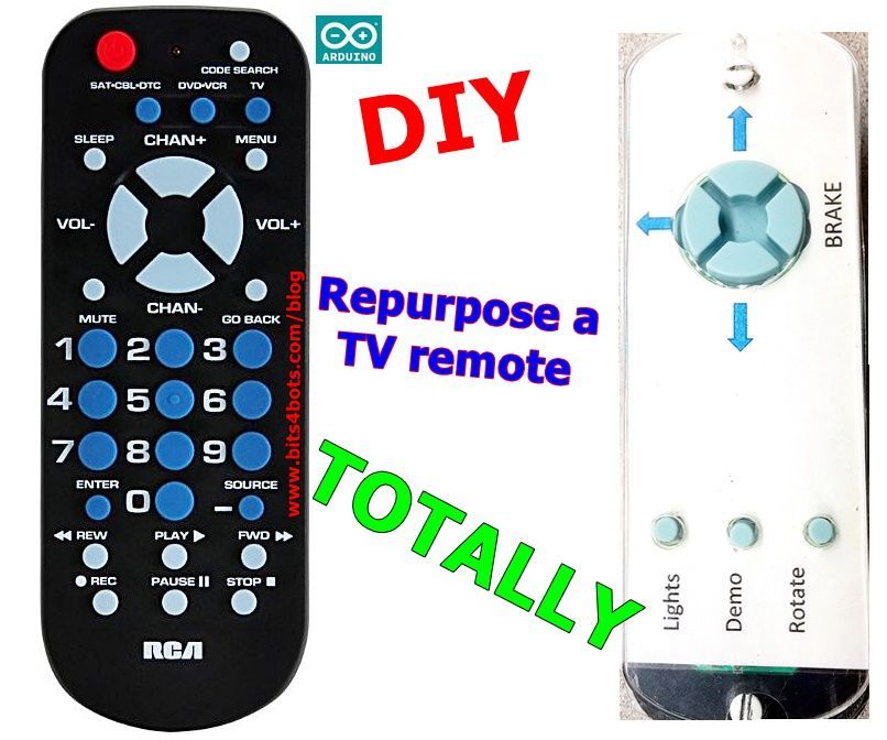 Bits4Bots - Repurpose a TV Remote TOTALLY!
