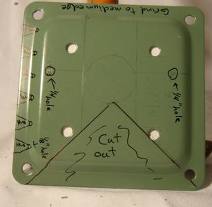 Mark Out the Plate and Handle Brackets.