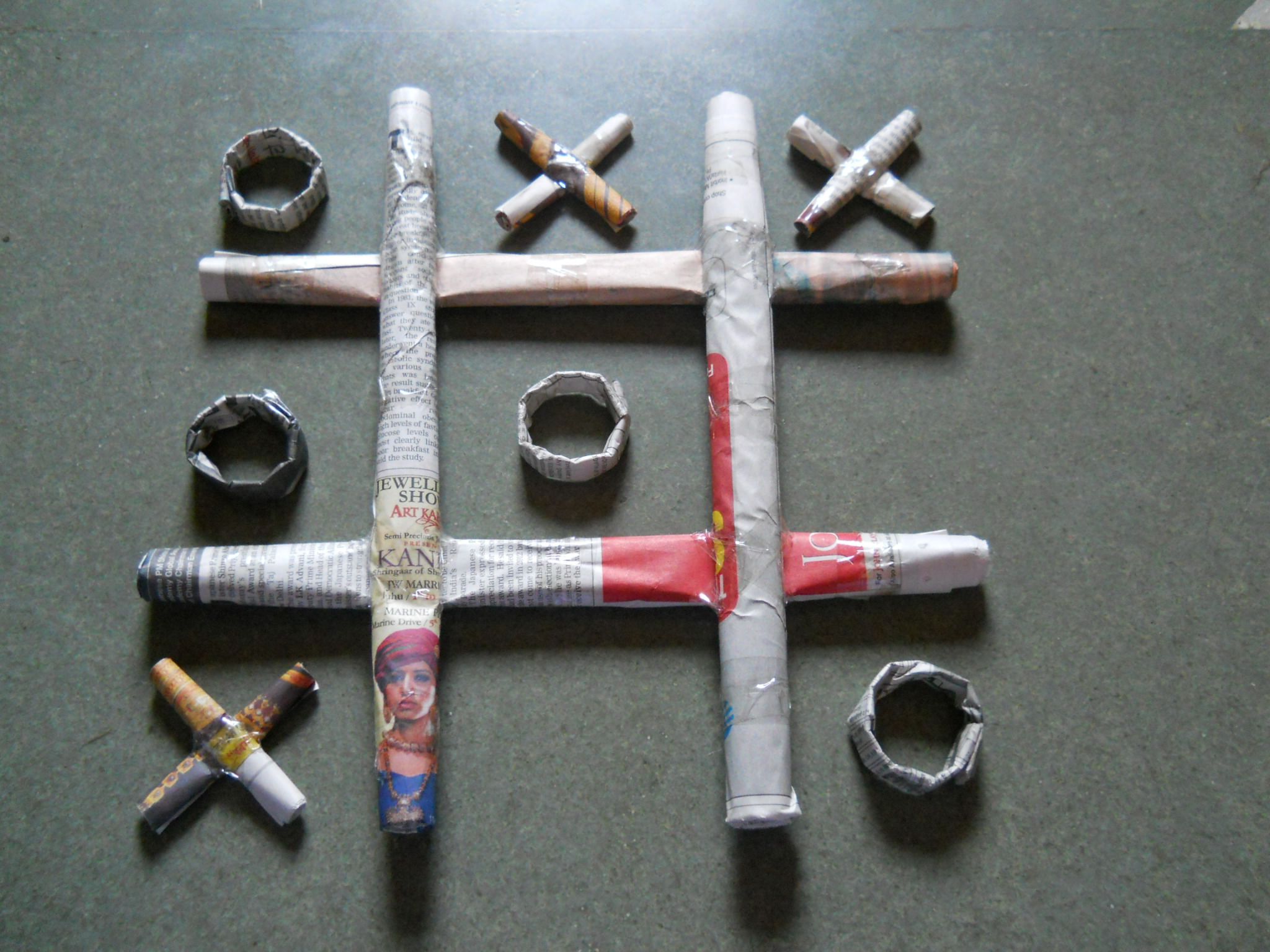 Tic-Tac-Toe From Newspaper