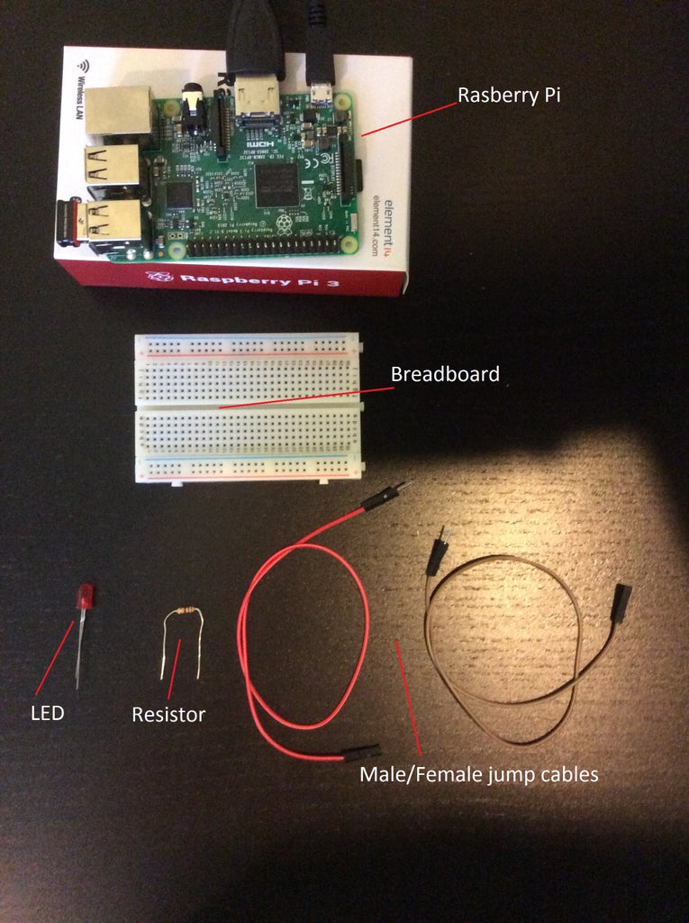 Dim a LED With Raspberry Pi 3 and Python : 4 Steps - Instructables