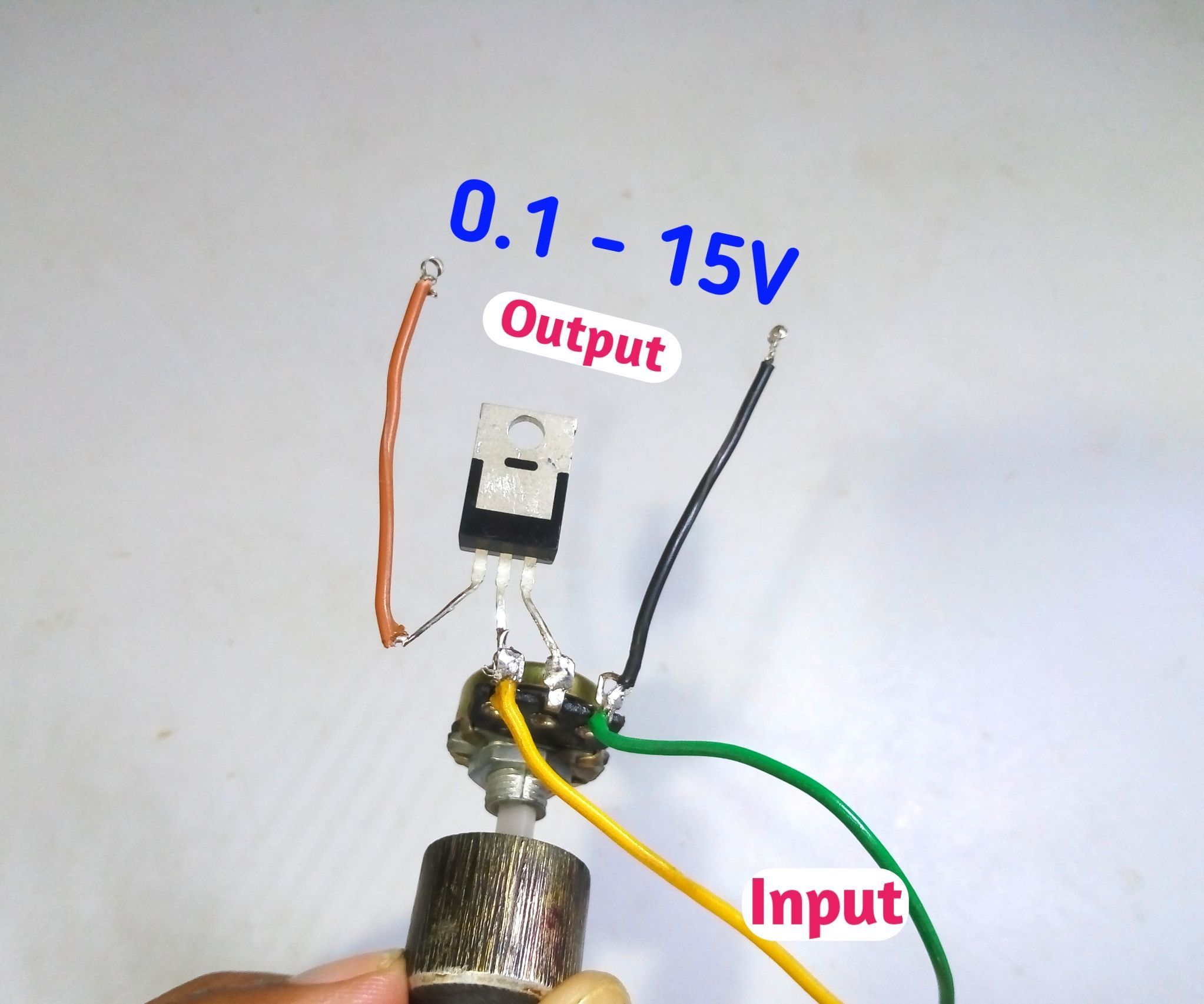 Variable Voltage Power Supply Circuit Using IRFZ44N Mosfet